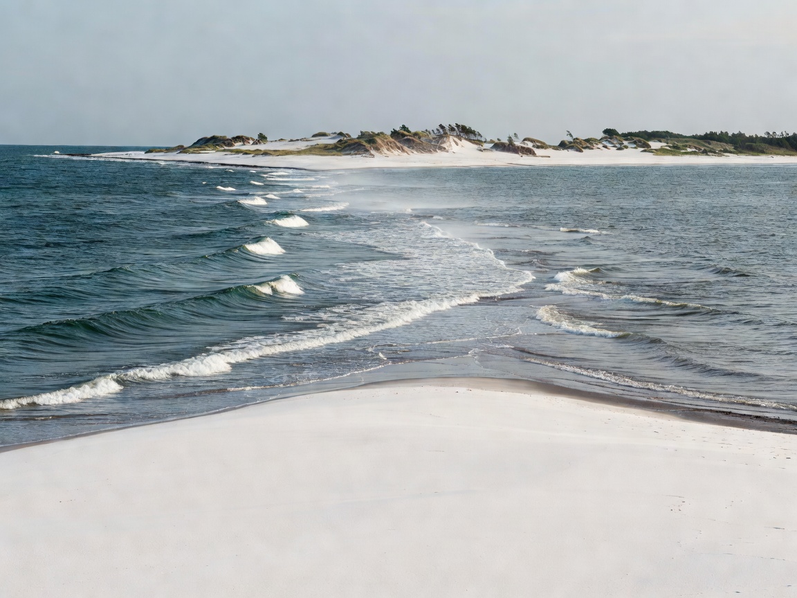 Where the Baltic Sea and Gulf of Riga collide at Cape Kolka with pristine white sand